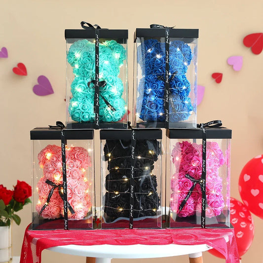 Forever Rose Bear | Midnight Black